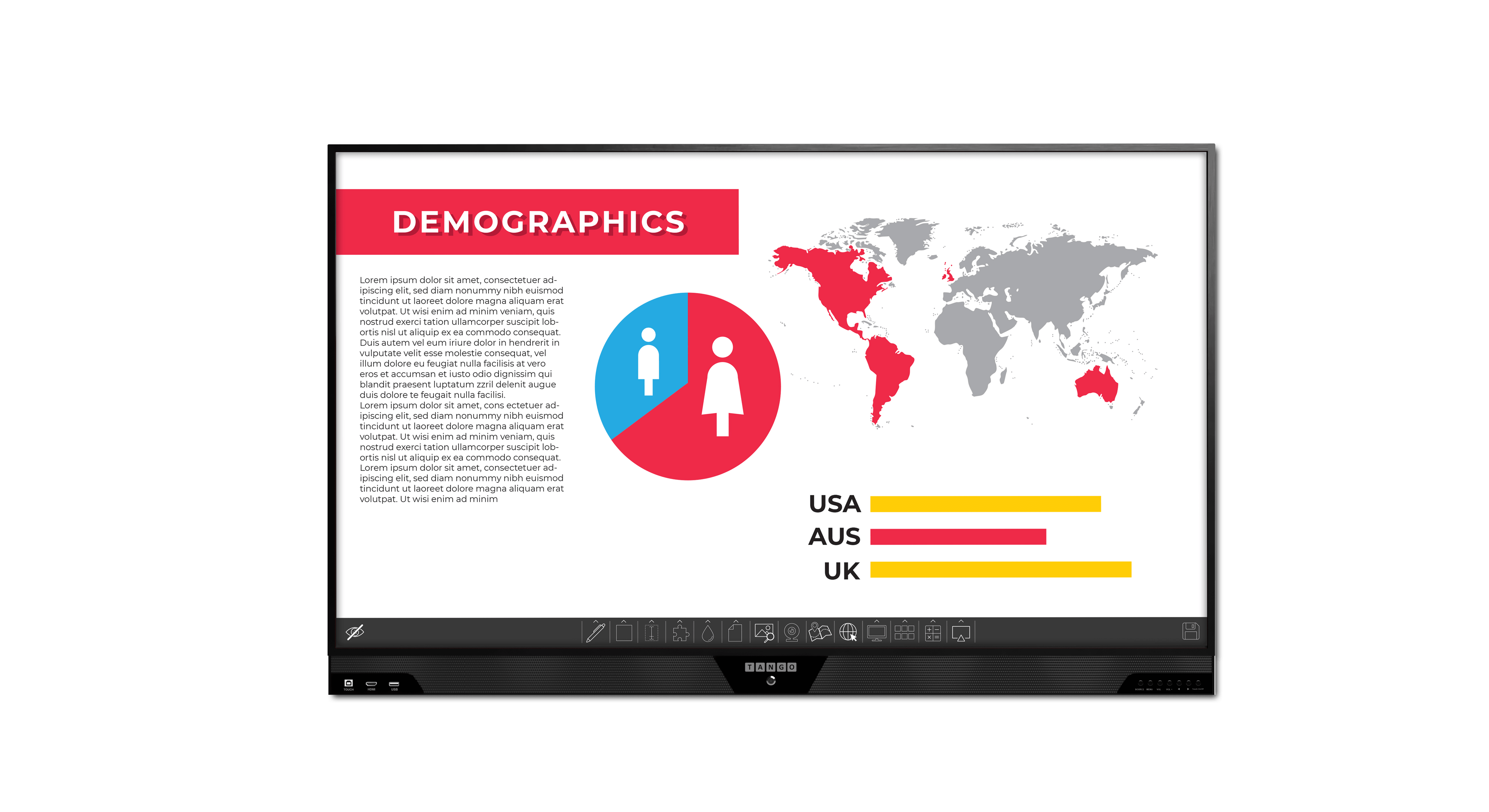 Tango interactive touchscreen